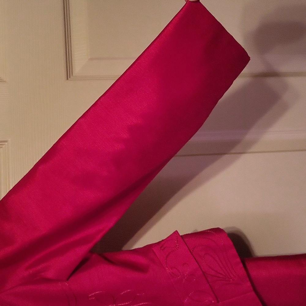 Karin stevens petites skirt suit, jacket 14P, skirt 14, Red - Picture 4 of 9